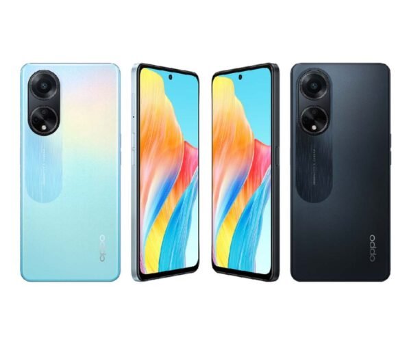 Oppo A98 5G,RAM:8GB Storage:256GB Battery:5,000mAh Camera:64MP+2MP+2MP Selfie:32MP Display:6.43inch,android Android 13.