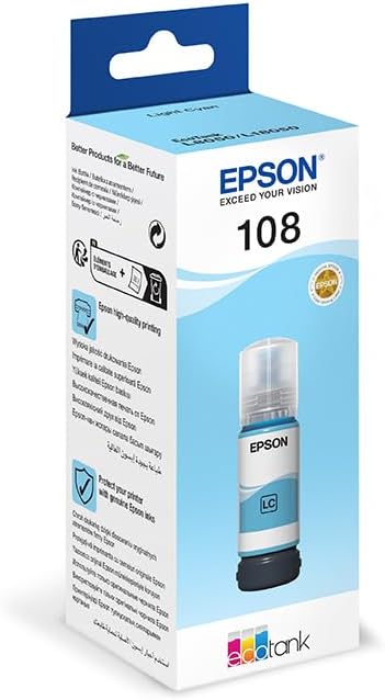 INK CART EPSON 108 Cyan for L18050, L8100 and L8050 - 70ml - C13T09C24A