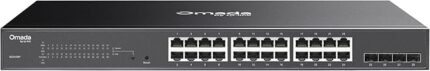 TP-Link Omada JetStream 28-Port Gigabit L2+ Managed Switch with 24 PoE+ Ports and 4 Gigabit SFP Slots - TL-SG3428MP