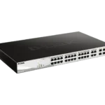 D-Link 26-Port Gigabit Smart Managed PoE+ Switch with 24 PoE+ Ports (8 Long Reach 250m) and 2 SFP Ports - DGS-F1210-26PS