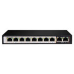 D-Link 10-Port Gigabit PoE Switch with 8 Long Reach PoE Ports and 2 Uplink Ports (DGS-F1010P)