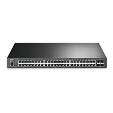 TP-Link Omada JetStream 48-Port Gigabit L2+ Managed Switch with 48-Port PoE+ and 4-Port 10GE SFP+ - TL-SG3452XP