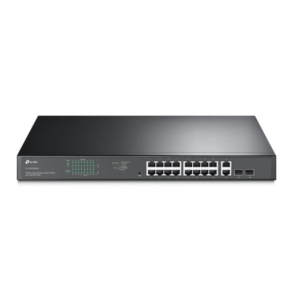 TP-Link 18-Port 10/100/1000Mbps Gigabit Easy Smart Switch with 16-Port PoE+ - TL-SG1218MPE TP-Link 18-Port 10/100/1000Mbps Gigabit Easy Smart Switch with 16-Port PoE+ - TL-SG1218MPE