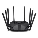 Feature Specification Wi-Fi Standard Wi-Fi 6 (802.11ax) Wi-Fi Class AX6000 2.4 GHz Speed Up to 1148 Mbps 5 GHz Speed Up to 4804 Mbps Combined Speed 5952 Mbps (AX6000) Processor Quad-Core 1.6 GHz Memory 512 MB RAM Ethernet Ports 1× 2.5GbE WAN/LAN, 1× Gigabit WAN/LAN, 2× Gigabit LAN Antennas 8 High-Gain External Antennas Channel Width 160 MHz Security WPA3 VPN OpenVPN & PPTP Server App MERCUSYS App Main Features AX6000 Wi-Fi 6 with combined wireless speeds of nearly 6 Gbps. 8-stream (4×4 + 4×4) Wi-Fi for higher capacity and better performance with many devices. 2.5 Gigabit Multi-Gig port, ideal for internet plans above 1 Gbps or high-speed NAS connections. OFDMA and 4×4 MU-MIMO increase efficiency when many devices are active. 160 MHz channels for maximum speeds on compatible Wi-Fi 6 devices. Beamforming and 8 high-gain antennas provide excellent coverage. Smart Connect automatically selects the best Wi-Fi band. BSS Coloring reduces interference from neighboring Wi-Fi networks. Target Wake Time (TWT) helps extend battery life on supported devices. WPA3 security and Guest Network support. Performance The MR90X is well suited for: Large homes (up to 250–350 m², depending on wall materials) 50–100+ connected devices 4K and 8K streaming Cloud gaming and online multiplayer gaming Video conferencing Large file transfers Smart homes with many connected devices Internet plans from 500 Mbps up to 2.5 Gbps using the Multi-Gig Ethernet port. Advantages Excellent AX6000 Wi-Fi performance. Powerful quad-core processor. Fast 2.5GbE Multi-Gig port. Eight antennas provide strong coverage. 4×4 MU-MIMO on both frequency bands. 160 MHz support. WPA3 security. Very competitive price for an AX6000 router.