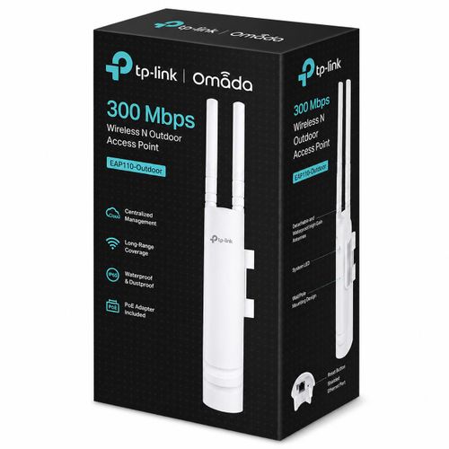 TP-Link N300 Wireless N Outdoor Access Point - TL-EAP110-OUTDOOR TP-Link N300 Wireless N Outdoor Access Point - TL-EAP110-OUTDOOR